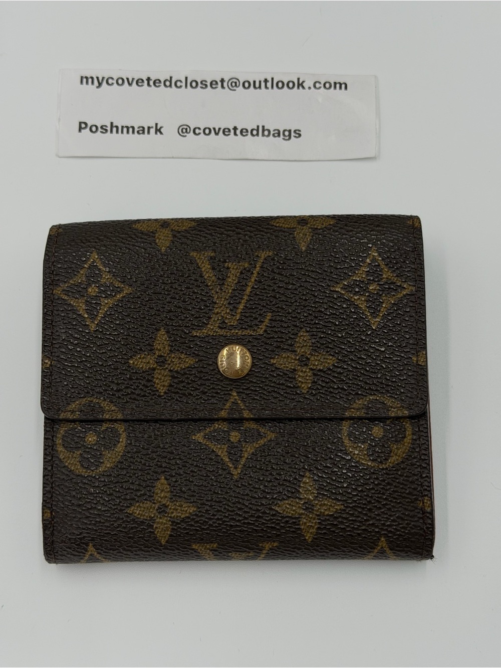 Louis Vuitton Monogram W-Hook Compact Wallet Great Condition w/Entrupy COA - Picture 4 of 15